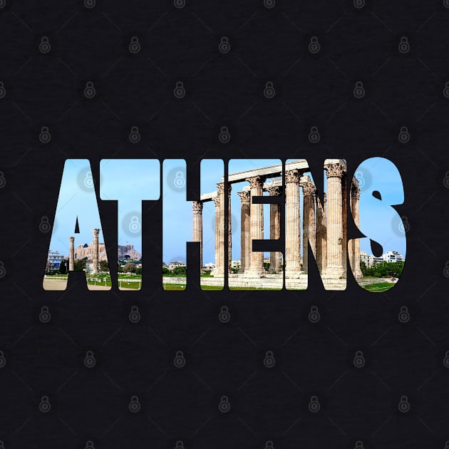 ATHENS - Temple of Zeus Acropolis Greece by TouristMerch